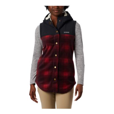 columbia plaid vest