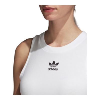 adidas cropped ribbed bra top