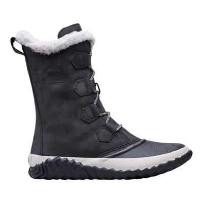 womens tall leather winter boots