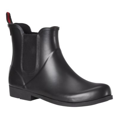 womens black rubber rain boots