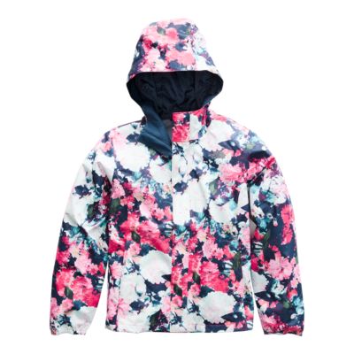 pink north face rain jacket