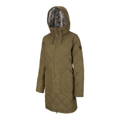 women's burton bixby long down jacket