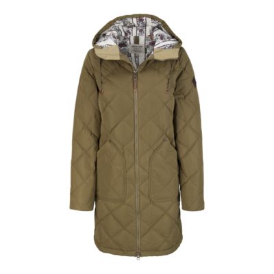 women's burton bixby long down jacket