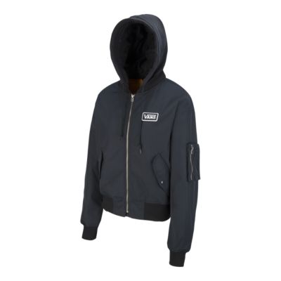 vans boom boom hood jacket black