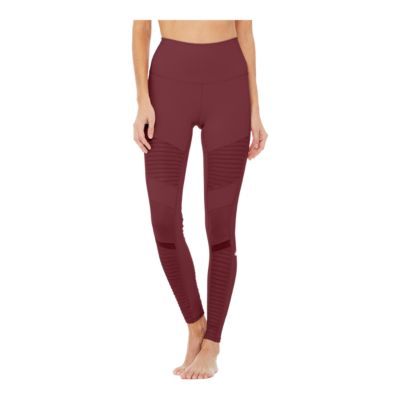 maroon moto leggings