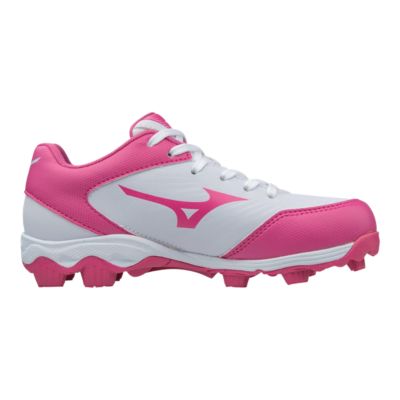 pink baseball shoes