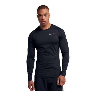 nike compression mock long sleeve top