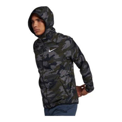 nike black camo jacket