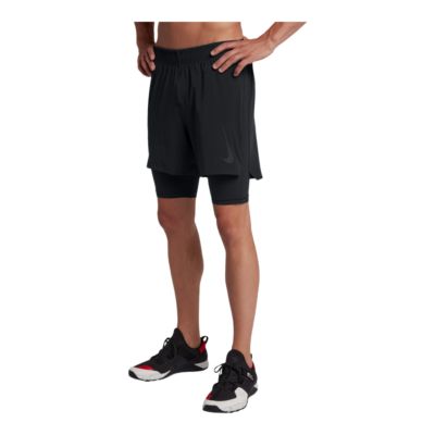 nike 2 in 1 shorts mens