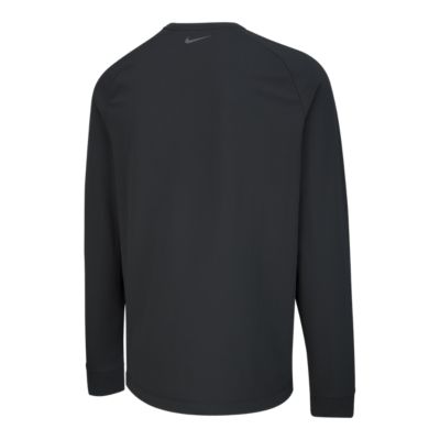nike mens mock neck long sleeve thermal top