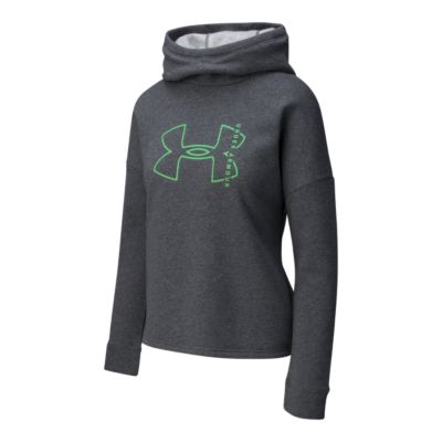 under armour women's rival fleece big logo hoodie