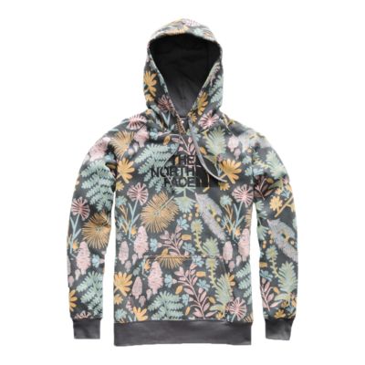 the north face all over print hoodie