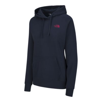 north face red box hoodie women's