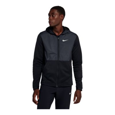 nike men's therma full zip basketball hoodie