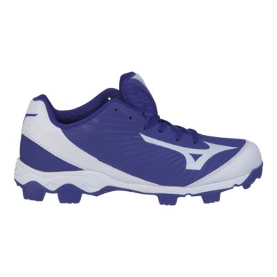 blue mizuno baseball cleats