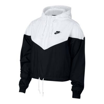 black nike womens windbreaker jacket