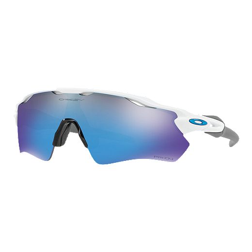 Oakley Radar EV Path Sunglasses - Polished White with Prizm Sapphire Lenses