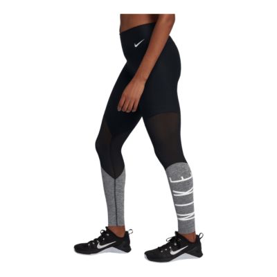 nike women's power mesh training tights