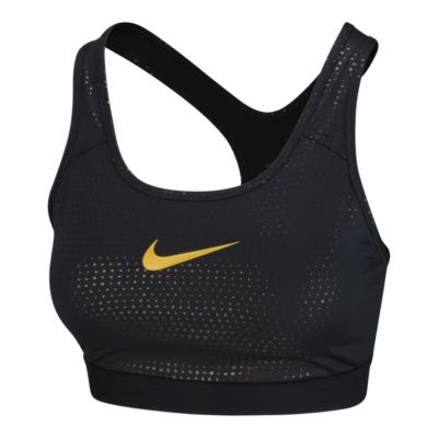 metallic gold sports bra