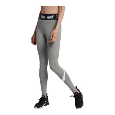 nike metallic clash high waisted leggings