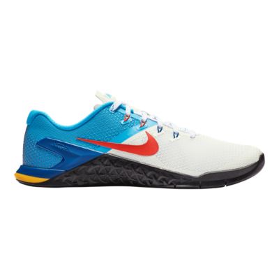 nike metcon 4 blue orange