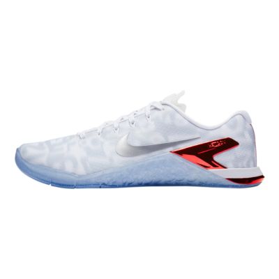 nike metcon 4 white metallic silver