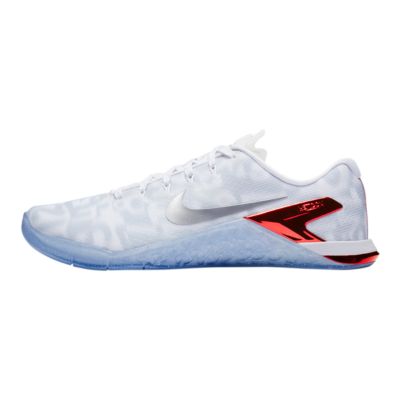 nike metcon 4 white metallic silver