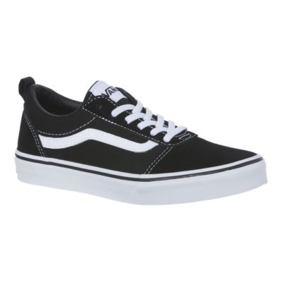 vans black and white lace