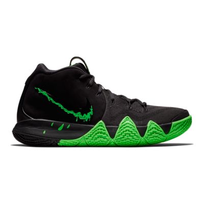 kyrie shoes black and green