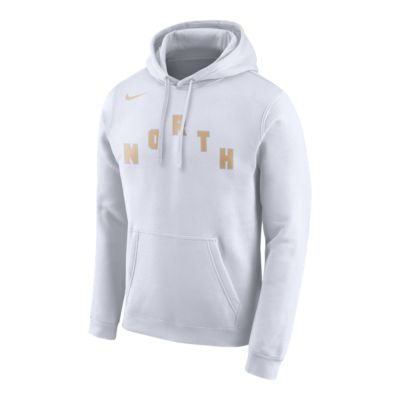 white and gold nike hoodie