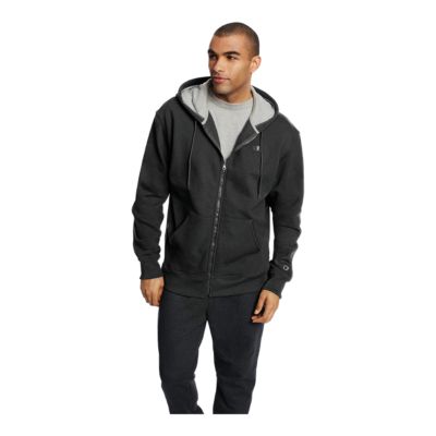 champion men's powerblend fleece zip hoodie