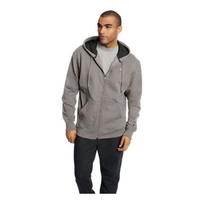 champion men's powerblend fleece zip hoodie
