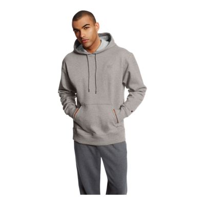 Champion Mens Hoodie Sweatshirt Fleece Powerblend Sweats Pullover Gray Large