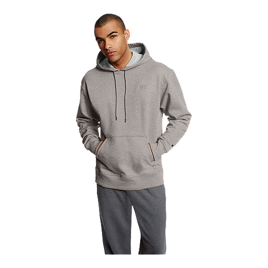 Champion Mens NCAA-Field Day Pullover Hoodie Sweatshirt-Oxford Grey 