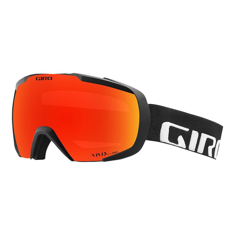 Giro Onset Ski & Snowboard Goggles 2018/19 - Black Wordmark with Vivid  Ember Lens
