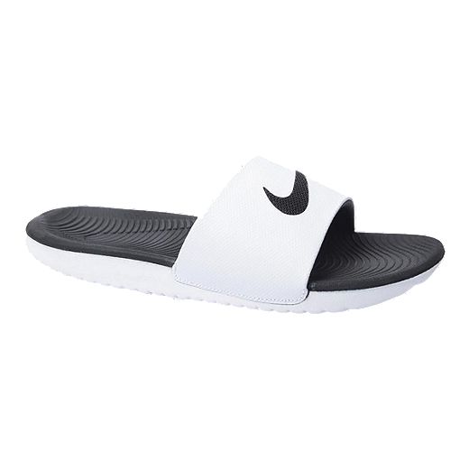 apilar erupción Pies suaves Nike Men's Kawa Slide Sandals - White/Black | Sport Chek