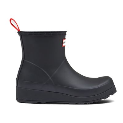 short black rain boots