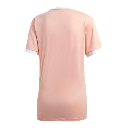adidas 3 stripes w t-shirt dust pink adidas 3 stripes w t-shirt dust pink