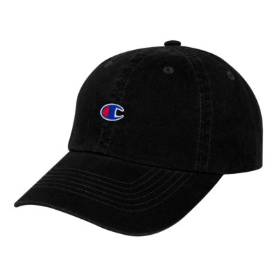 champion dad hat black