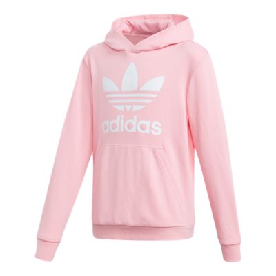 adidas girls pink hoodie