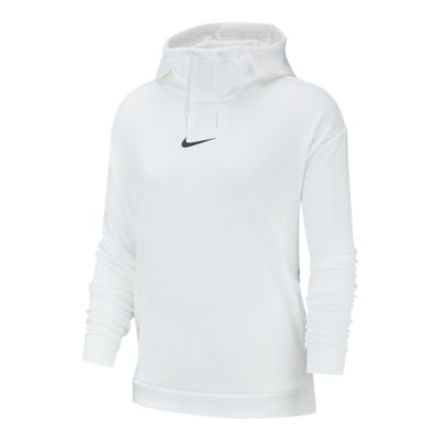nike taping pullover hoodie in black