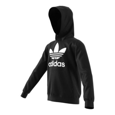 adidas originals trefoil white hoodie