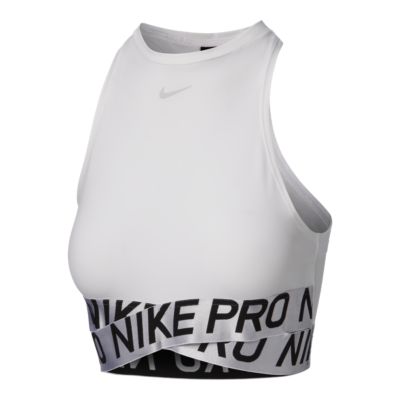 nike women's pro intertwist crop tank top