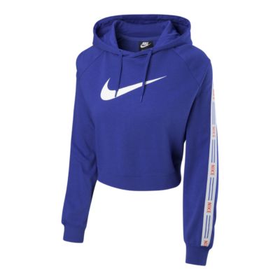 nike sportswear women's hyper femme cropped hoodie