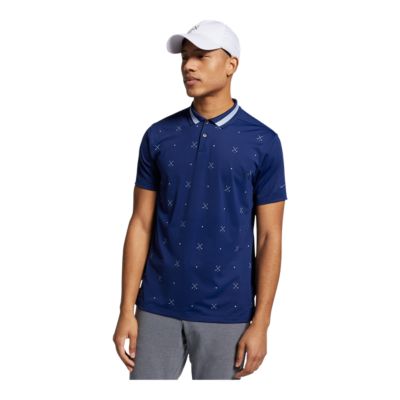 nike golf polo blue