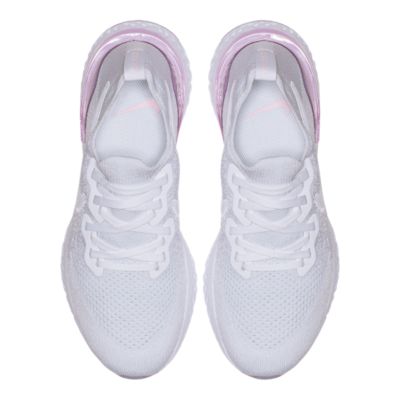 nike epic react white blue pink