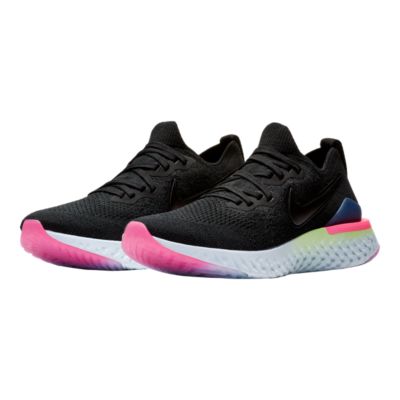 nike women's epic react flyknit 2 running shoes black