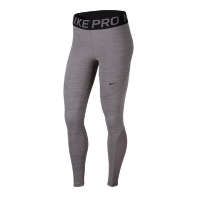 nike pro tights grey