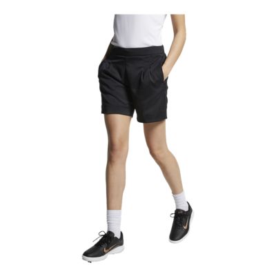 womens black golf shorts