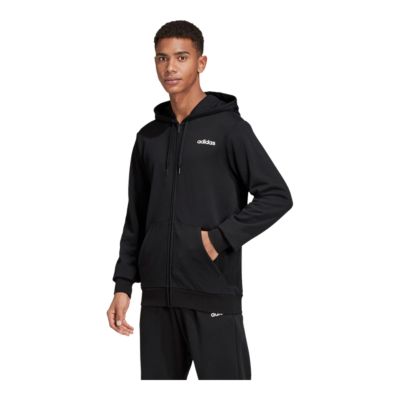 adidas men's essential fleece zip hoodie